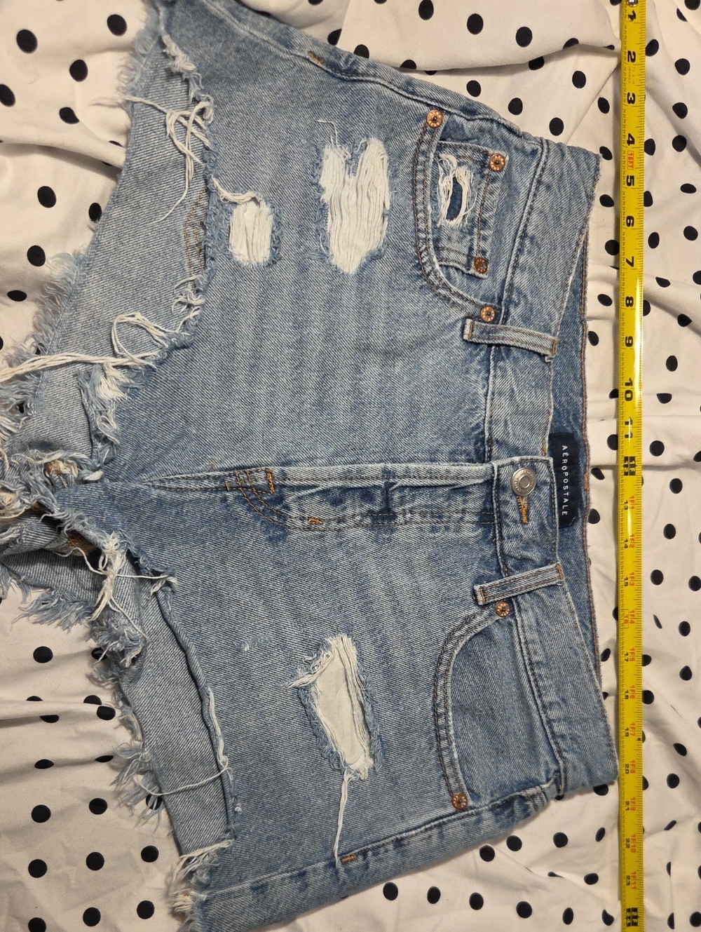 Aeropostale Light Blue Boyfriend Denim Shorts